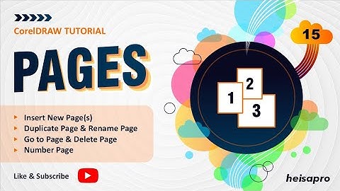 CorelDRAW TUTORIAL - PAGES: Insert, Duplicate, Rename, Go-to, Delete and Number Pages