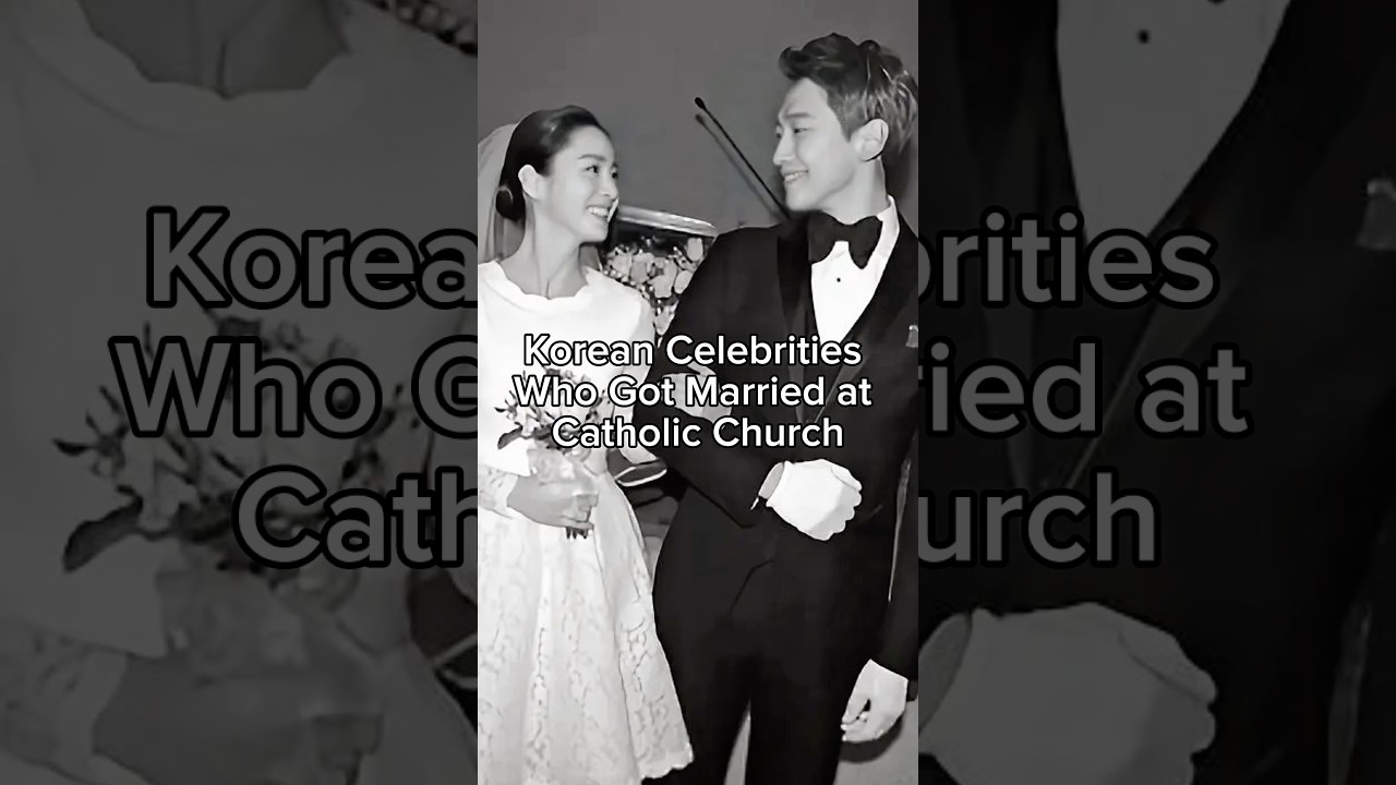 Korean CelebritiesWho Got Married atCatholic Church