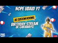 BIRTHDAY SPECIAL LIVE STREAM  UC CUSTOM ROOM | NOPE UBAID YT | #pubg #pubgmobile #customr