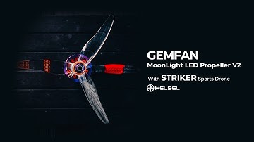 GEMFAN MoonLight LED Propeller V2 with STRIKER Sports Drone | LED프로펠러 | 스트라이커