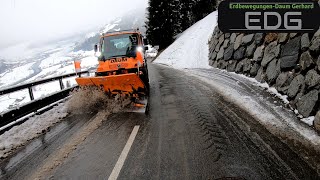❄️Snow removal Tyrol❄️Winter service with Unimog U400 from February 2nd, 23