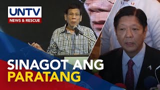 Pang. Marcos Jr., sinagot ang paratang ni dating Pang. Duterte hinggil sa umano’y illegal drug use