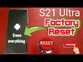 Samsung Galaxy S21 Ultra How to Factory Reset Phone| Wipe All Data| Erase All Personal Information