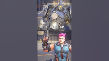 (No. 3)Reinhardt and Zarya interaction - Overwatch 1 interaction