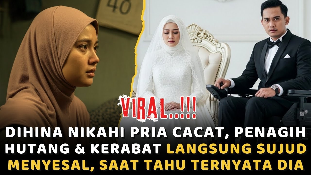 DIHINA Karena Nikahi Pria Cacat, Penagih Hutang & Kerabat LANGSUNG SUJUD MENYESAL! Saat Tahu Siapa..