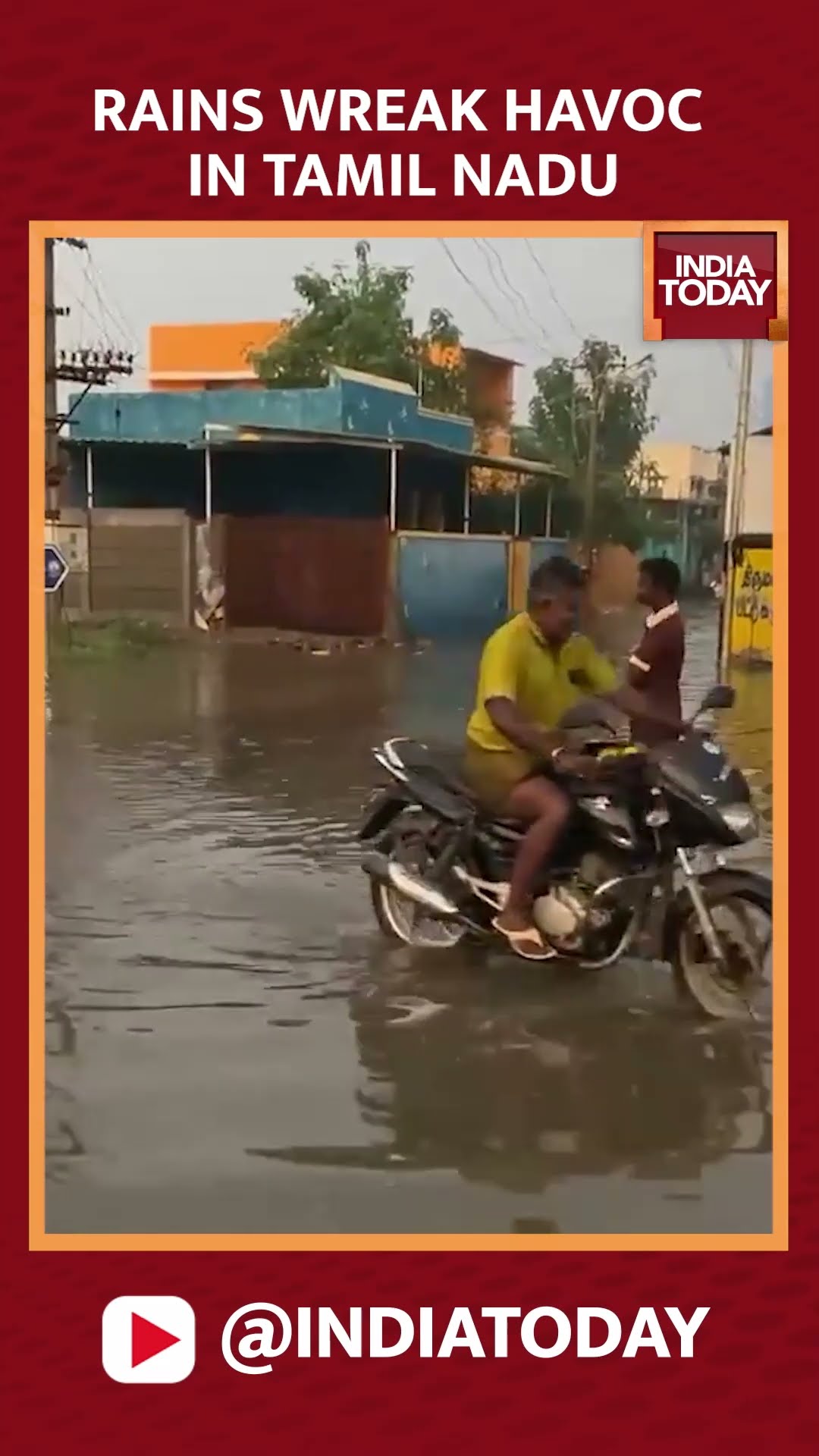 Tamil Nadu Experiences Destructive Rain, Streets Flooded #shorts #tamilnadu #rain