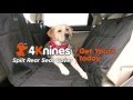 4Knines Split Rear Car Seat Cover for Dogs