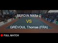 Berdin nikita  vs grvoul thomas fra  open super 12 auray 2023  boys final