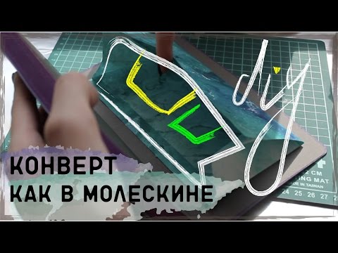 Как сделать карман для ежедневника как в moleskine? (DIY)