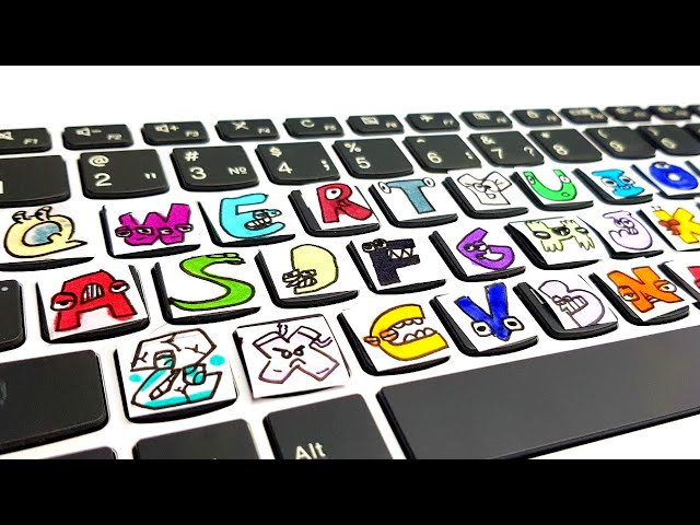 Alphabet Lore But Customizing Laptop keyboard😊Alphabet Lore in Real Life 