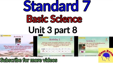 standard 7 basic science unit 3 acids and alkalis part 8 today