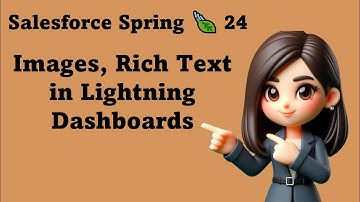 Salesforce Spring 🍃 24 -  Images, Rich Text in Lightning Dashboards