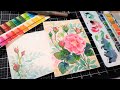 Whimsical Watercolor Rose Card & Envelope (Painting Tutorial)