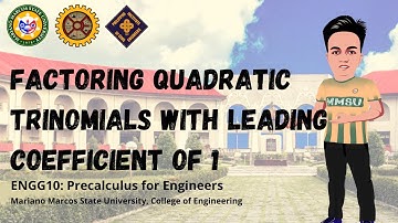 Factoring Quadratic Trinomials with Leading Coefficient of 1| Precalculus
