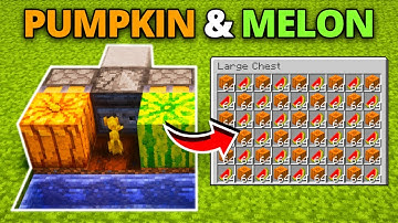 EASY Pumpkin and Melon Farm in Minecraft 1.21.9+ (Tutorial)