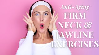 ANTI-AGING FACE LIFTING EXERCISES For Jowls &amp; Laugh Lines (Nasolabial Fold) | Firm Neck &amp; Jawline