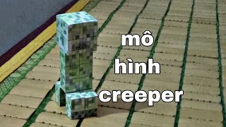 Cách làm mô hình Creeper trong Minecraft bằng giấy | Minecraft giấy