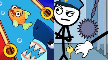 Save The Fish VS Thief Puzzle Satisfying ASMR Gameplay (Android, ios) (New Update)