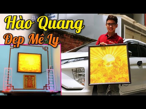 Video Khám Phá Tranh Đèn Thờ Đẹp Mê Ly | Làm Đèn Hào Quang... - youtube