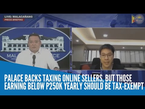 Palace: Online sellers earning below P250K yearly should be tax-exempt