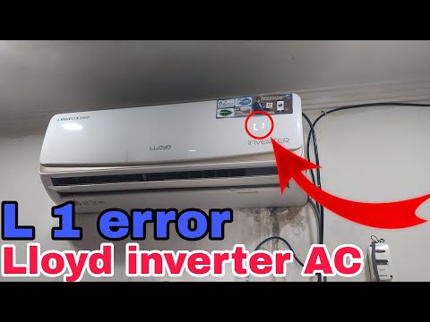 L 1 ERROR CODE 🧐|| LLOYD INVERTER AC🤔 || FALT INVERTER AC LLOYD👍