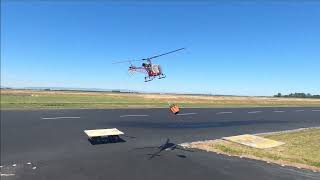 Starwood Turbine Lama flight interrupted by a Full size Huey!!!