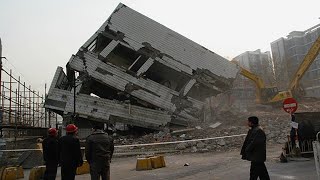 World Dangerous Demolition Building Compilation, Fastest Excavator Operator Destroy Epic Building