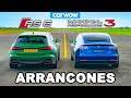 Audi RS6 vs Tesla Model 3 - ARRANCONES *MCI vs EV*