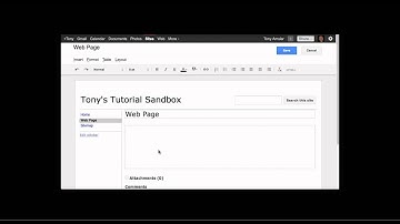 Create A New Page in Google Sites