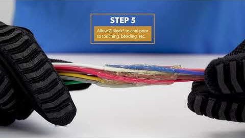 How To Install Z-Block® - A Hot-Melt Adhesive Tape that Blocks and Seals Wires
