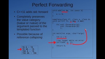 C++11 Miniseries: Perfect Forwarding
