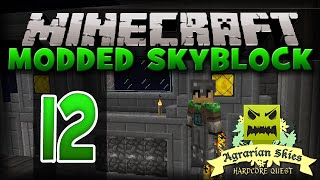 Minecraft - MODDED Skyblock: 12 - JETPACK Flight! (Agrarian Skies Modpack)