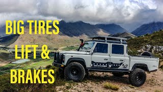 35&quot; TIRES, 2&quot; LIFT &amp; BRAKES INSTALL V8 DEFENDER 130 - GARAGE SESSIONS