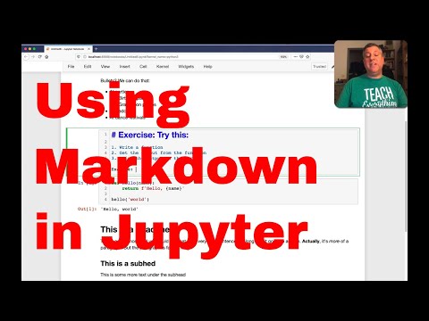 Video: Kako mogu urediti markdown u Jupyter bilježnici?