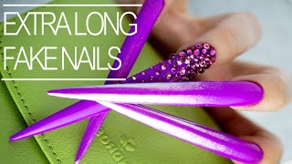 How To: Extra Long Fake Nails at Home - DIY Fake Nails