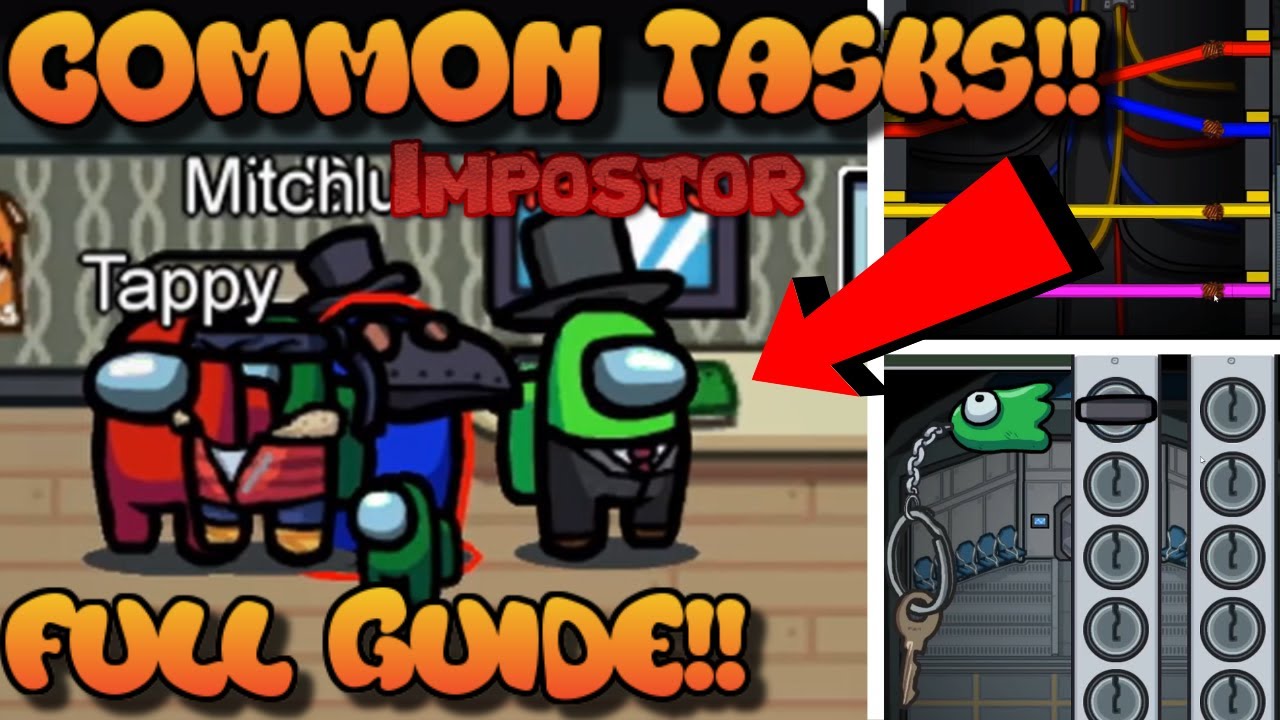 ALL COMMON TASKS !!! How To Catch Impostors w Among Us Common Tasks