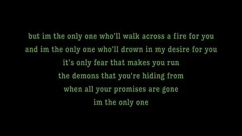 I'm The Only One - Melissa Etheridge Lyrics [on sc...