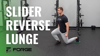 Slider Reverse Lunge