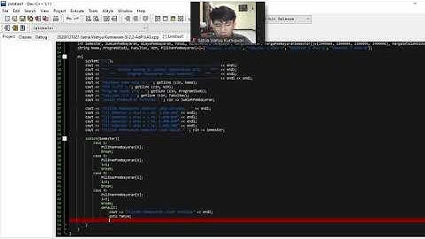 UAS Algoritma dan Pemrograman - Program Pembayaran Semester - Dev-C++