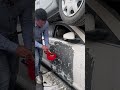 applying paint remover liquid on the car door. #youtubeshorts