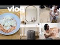 AT HOME VLOG | NEW FURNITURE, TIK TOK SALMON BOWL, NEW IPAD + UNBOXING PR