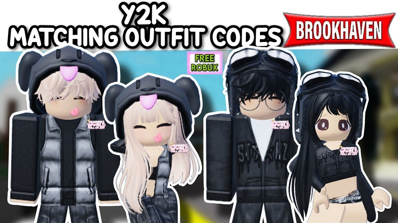 bloxburg outfit code  Y2k outfit, Y2k outfit ideas, Coding clothes