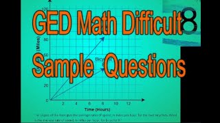 GED Math Difficult Sample Questions