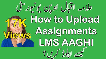 How to submit online Assignments on AIOU AAGHI LMS Portal I Moalim