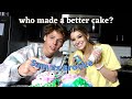 baking a cake competition with my boyfriend (six month anniversary)