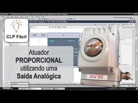 SAÍDA ANALÓGICA do CLP - Utilizando Atuador Proporcional