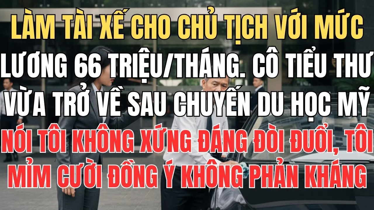 Cô Tiểu Thư Của Chủ Tịch Đuổi Tôi Vì Làm Tài Xế Nhưng Lương 66 Triệu⧸Tháng, Tôi Chỉ Mỉm Cười Đồng Ý