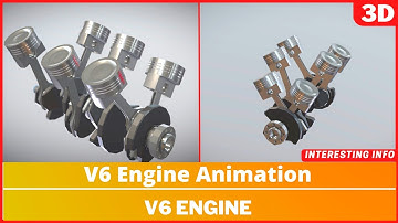 V6 Engine Animation | 3D