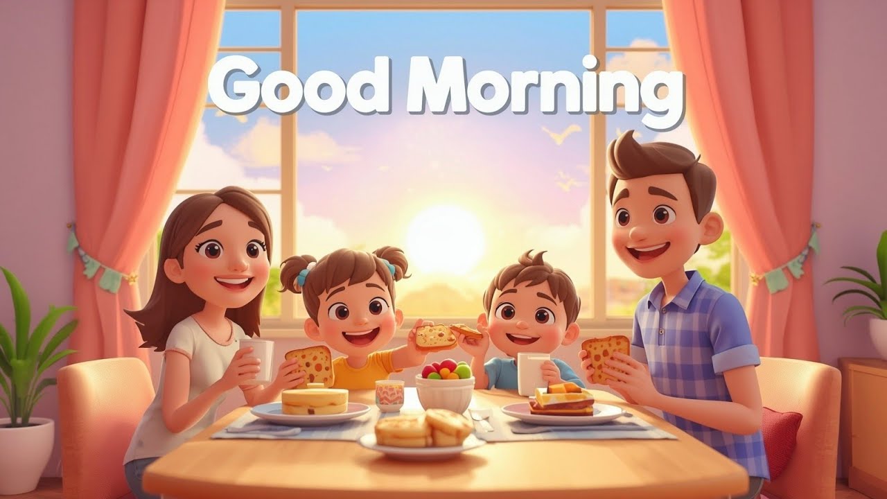 Good Morning Rhyme for Toddlers | Wake Up & Shine Kids Song | Start Your Day with Smiles