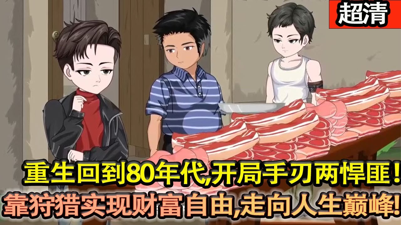 沙雕動畫【重生回到80年代，開局手刃兩悍匪！靠着趕山狩獵實現財富自由，走向人生巔峰!】#乖仔动画